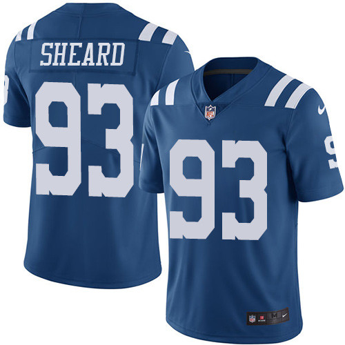 Indianapolis Colts #93 Limited Jabaal Sheard Royal Blue Nike NFL Men Rush Vapor Untouchable jersey->indianapolis colts->NFL Jersey